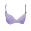 Delicate Dark Lilac French Lace soft cup bra