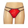 Criss Cross Ladder Red Lace Thong UW11