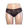 Keyhole Knickers featuring ribbon pattern french lace trim uw49
