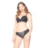 French Lace Bra and Knickers in black