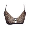 Leopard Print Ladder Bralette lingerie lace top BK89L