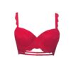 Ki Ki red lace bra featuring double strap under the bust 5207