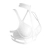 White Cage Chocker Push Up Bra in french lace