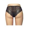 floral lace and power net knicker UW31blk