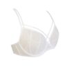 Ivory strappy french foil lace underwire cupless bra
