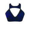 Electric Blue Diamond Cut Lace Bralette