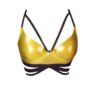 Sparkly Gold Strappy Bra 2AG