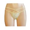 Champagne Tulle Lace Thong Knicker UW15