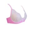 Pretty lilac and pink cupless underwire embriodery lace bra bra89