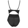 Black Inbuilt Bra French Lace Bodysuit