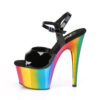 ADORE-709RC Black Pat/Rainbow Chrome