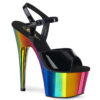 ADORE-709RC Black Pat/Rainbow Chrome