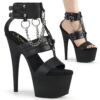 ADORE-761 Black Faux Leather/Black Matte