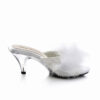 BELLE-301F White Pu-Fur/Clear