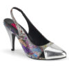 DREAM-405 Multi-Color Snake Print-Silver Metallic Pu