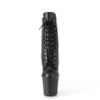 IRONGRIP-1020 Black Faux Leather/Black Matte-Silver Brushed