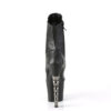 IRONGRIP-1020 Black Faux Leather/Black Matte-Silver Brushed