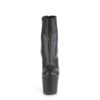 IRONGRIP-1042 Black Faux Leather/Black Matte-Silver Brushed