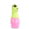 SHAKER-52 Lime Reflective Vegan Leather/Pink