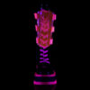 SLACKER-156 Black Patent-UV Neon Pink