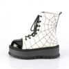 SLACKER-88 White Glow Vegan Leather-Black Patent