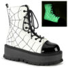 SLACKER-88 White Glow Vegan Leather-Black Patent