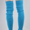 Extra long Stirr-up Knit Legwarmers Turquoise