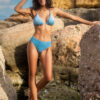 Cyra light blue bikini top