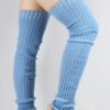 Extra long Stirr-up Knit Legwarmers Baby Blue