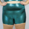 Jade Sparkle Gym Short &#8211; Plus Size