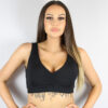 Matte Black Sweet Scoop Sports Bra