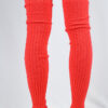 Extra long Stirr-up Knit Legwarmers Coral