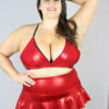 Red Sparkle Bikini Bra &#8211; Plus Size