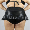 Black Sparkle Mid Waisted Skort &#8211; Plus Size