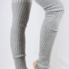 Extra long Stirr-up Knit Legwarmers Grey