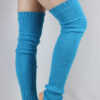 Extra long Stirr-up Knit Legwarmers Turquoise