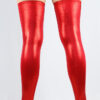 Red Sparkle Extra long Stirr-up Spandex Legwarmers/ Knee High Socks