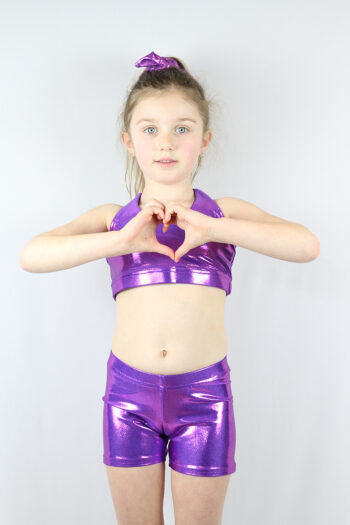 Buy Purple Sparkle V Sports Bra Youth Girls Online