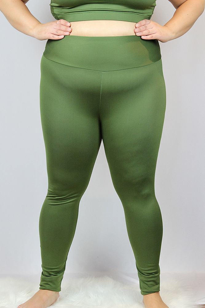 Buy Olive Full Length Leggings/Tights 