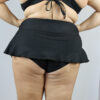 Matte Black Mid Waisted Skort &#8211; Plus Size