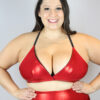 Red Sparkle Bikini Bra &#8211; Plus Size