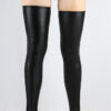 Black Sparkle Extra long Stirr-up Spandex Legwarmers/ Knee High Socks