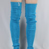 Extra long Stirr-up Knit Legwarmers Turquoise