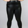 Black Sparkle Full Length Leggings/Tights &#8211; Plus Size