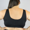 Matte Black Sweet Scoop Sports Bra &#8211; Plus Size