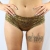 Gold Shattered Naughty Fit Shorts