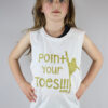 Point your Toes Youth Tank WHITE/GOLD