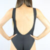 Matte Black One Piece Leotard Bodysuit