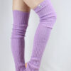 Extra long Stirr-up Knit Legwarmers Lilac