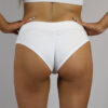 Matte White BRAZIL Fit Scrunch Bum Shorts